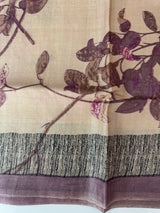 Pure printed tussar silk saree with blouse- MTSB7