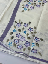 Soft kota saree with handpainting MNEKS499
