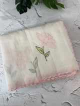 Kota silk cotton saree with applique work MS81789