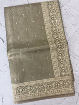 Tissue silk saree with Chikankari embroidery MTTS97(3)
