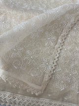Phulkari NetKota Embroidery saree - MS6009(1) Offwhite