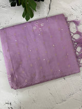 Fancy Chanderi silk saree with blouse MFC213