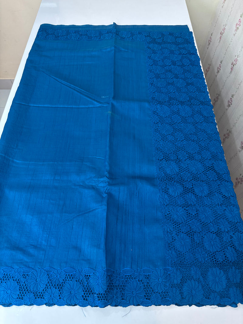 Cutwork Semi tussar saree MTSS845