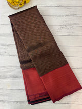 Brocade semi silk saree MS67443