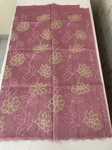 Blended tussar saree with applique work MTSS459