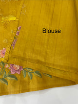 Art tussar saree with embroidery MST677