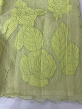 Jute linen saree with applique work MSH152