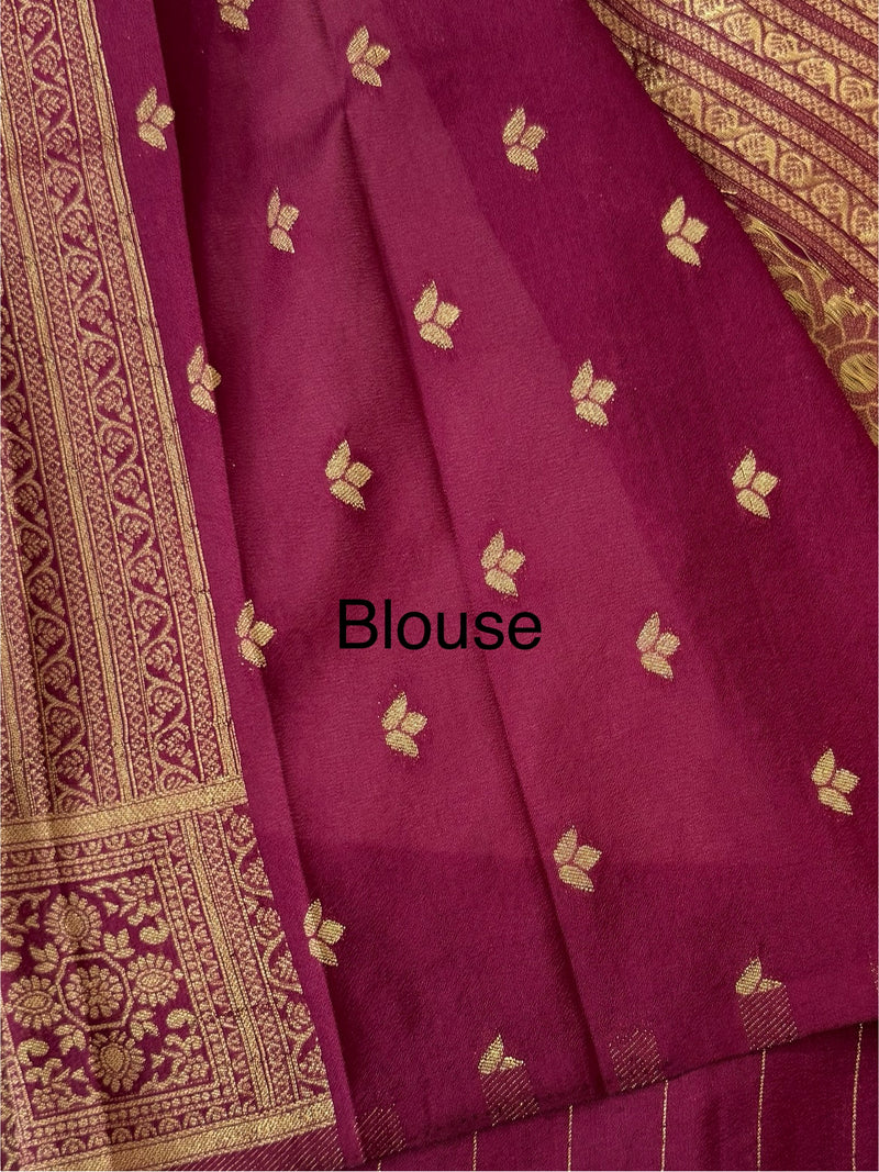 Semi banarasi Georgette saree - MSB8976