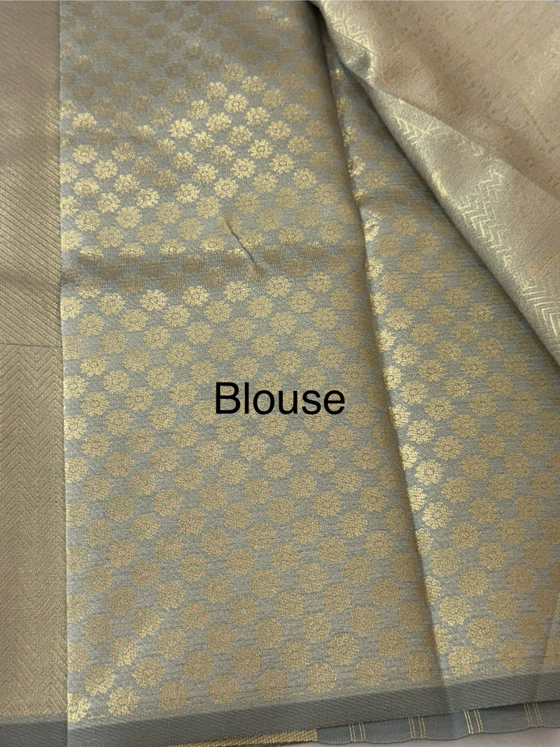 Pastel brocade semi silk sarees MS67443