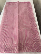 Mul chanderi saree with applique borders MSH111