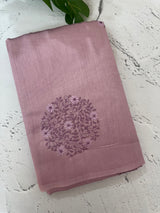 Butter silk saree with embroidery MTS569