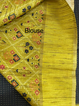Semi silk saree with zari weaving  MSG6161