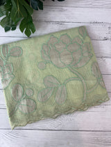 NetKota saree with tissue applique work MS15145 - PastelGreen