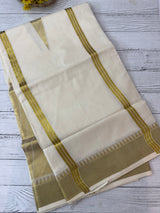 Kerala cotton saree - Gold