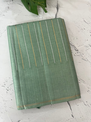 Semi silk saree with zari weaving  MSG6161 Muted SageGreen