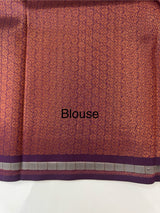 Brocade semi silk saree MS67443
