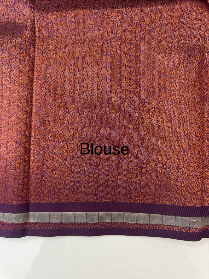 Brocade semi silk saree MS67443
