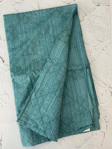 Blended tussar silk saree with embroidery- MSB8543 - Blue