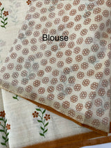 Printed Art silk saree with blouse MAS6966