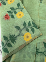 Jamdani silk Cotton Saree with thread work  MSJ787