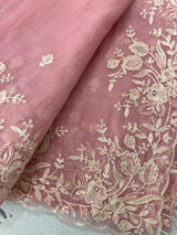 Tissue Organza saree with embroidery, pearl and cutdana work MS15207