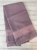 Kota saree with crochet work and lace border MCJ879 PastelMauve