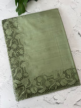 Blended tussar saree with cutwork - MSHK678