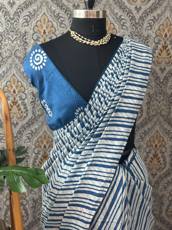 Soft chanderi saree with lace border  SFTCT