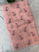 Netkota embriodery saree MS1496 PastelPink
