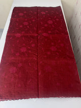 Kota silk cotton saree with applique work MS81788 - Maroon
