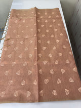 Tissue Silk embriodery saree MS49889- DuskyPink