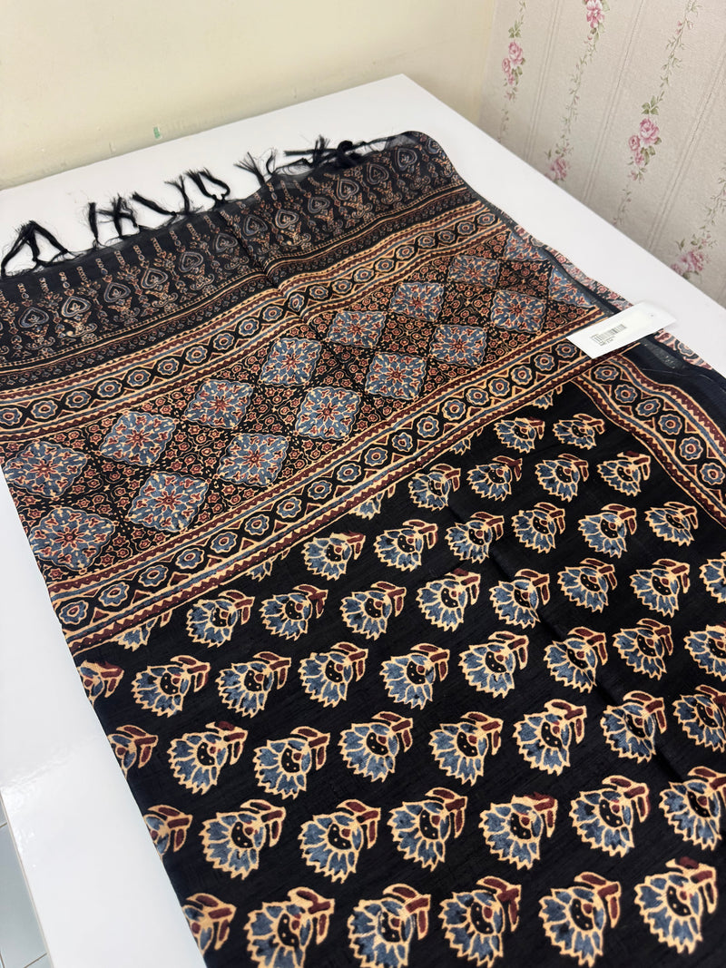 Printed soft crepe silk sarees MS5432