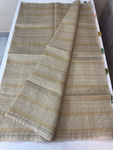 Tissue silk saree with hand embriodery - MS4561 Tan shade