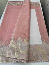 Soft Turkish Organza saree MSOS103 (13) PeachyPink