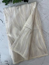 Semi organza saree with thread work - MSH910 Offwhite