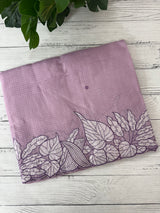 Soft kota silk saree with embriodery MS15031- Lavender