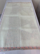 Tissue organza saree with fully worked blouse MS14176