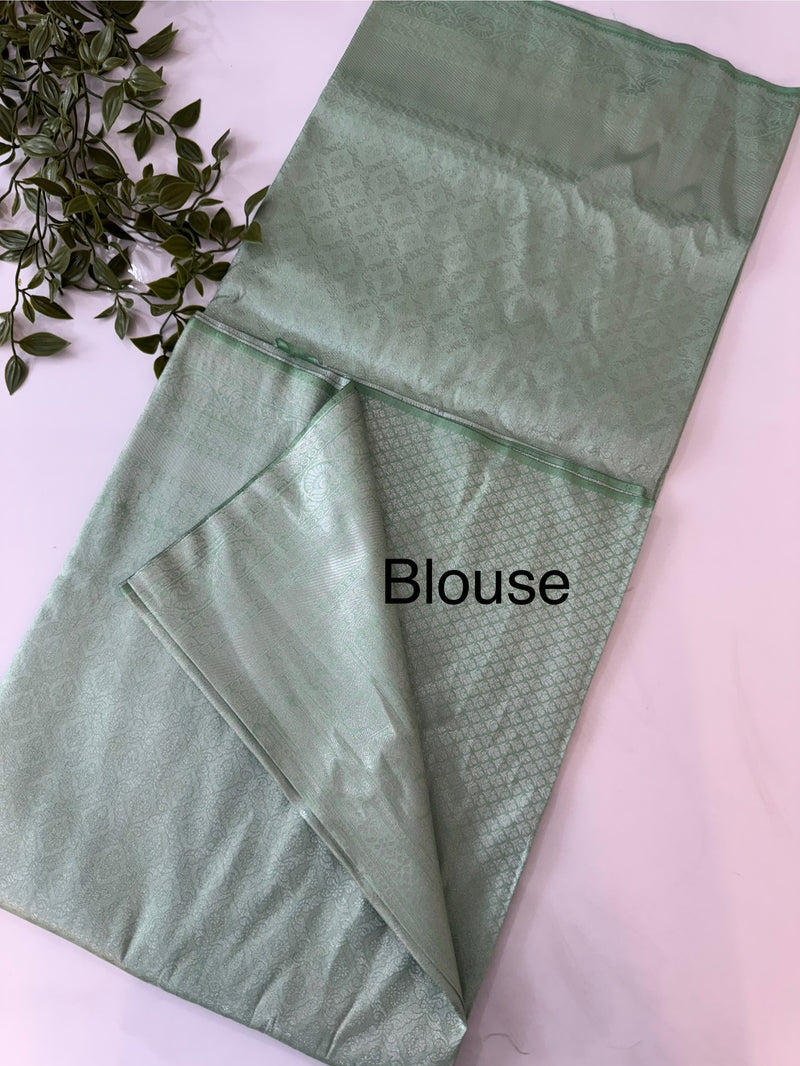 Pastel soft silk Saree - MKP913 MintGreen