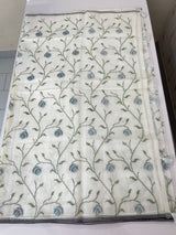 Soft Netkota saree with cross stitch embroidery MSH210
