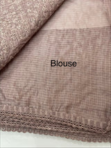 Soft kota checks saree with embroidery - MS7695 DustyMauve