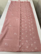 Butter silk saree with embroidery MTS569