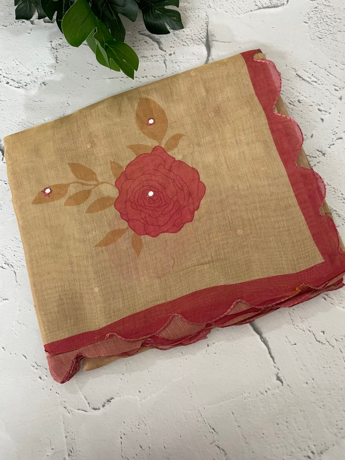 Printed Tissue silk saree with foil work MTS214