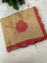 Printed Tissue silk saree with foil work MTS214