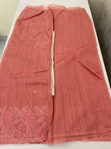 Blended matka Tussar silk saree with cutwork MS4856