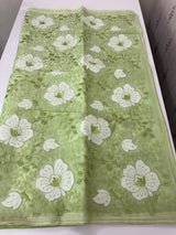 Semi organza saree with applqiue work - MSH256