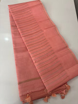 Semi silk saree with zari weaving  MSG6161 PeachPink