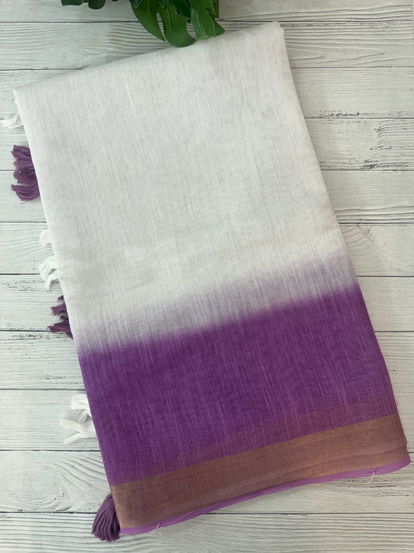 Ombre semi Linen Saree SRTS30