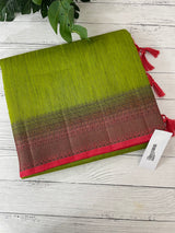 Jute silk sarees with contrast pallu & blouse MJL396