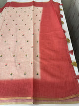 Ombre semi Linen Saree - MSL1514