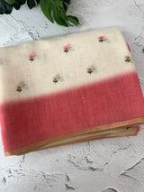 Ombre semi Linen Saree - MSL1514